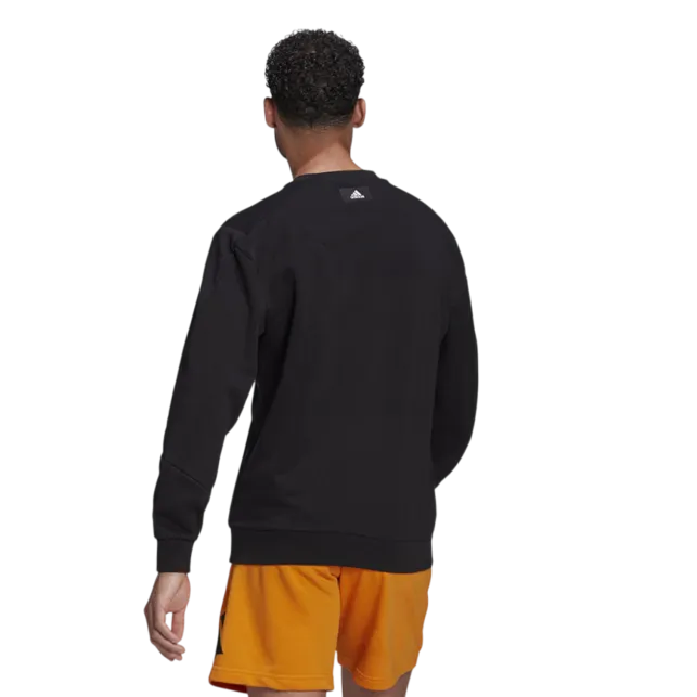 ADIDAS Felpe Black Future Icons Crew Sweatshirt Da Uomo HA1391
