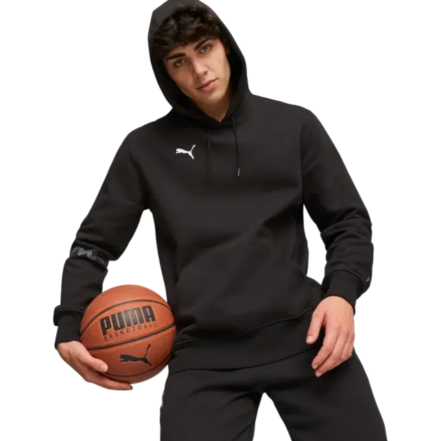 PUMA Felpe Hoops Team Hoodie - black Da Uomo 676648 01