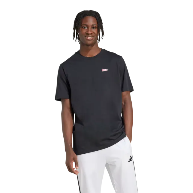 ADIDAS T-Shirt e Polo M PENNANT TEE BLACK Da Uomo JL9228